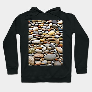 A pattern of many colored round stones Hoodie